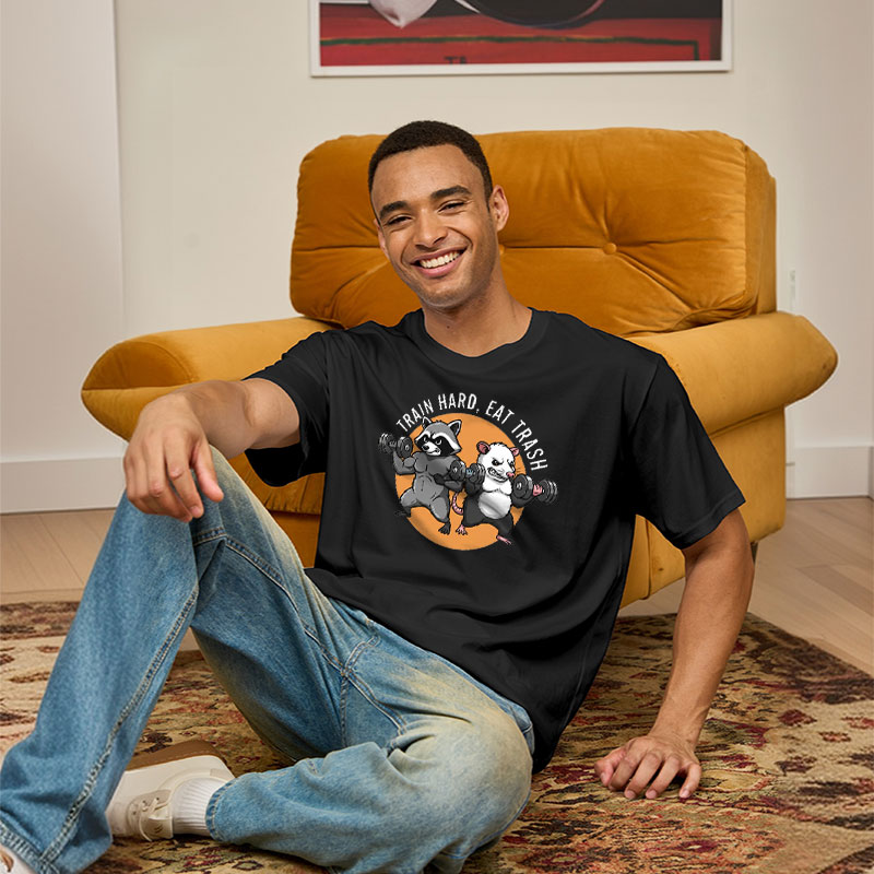 Train Hard, Eat Trash Geek T-Shirt