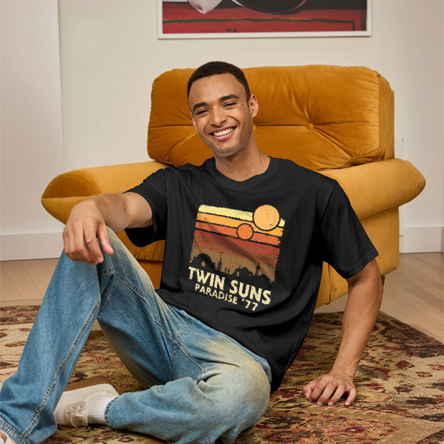 Twin Suns Paradise77 Geek T-Shirt