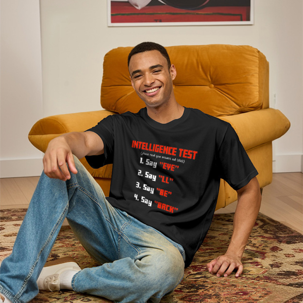 Intelligence Test Wordplay Geek T-Shirt