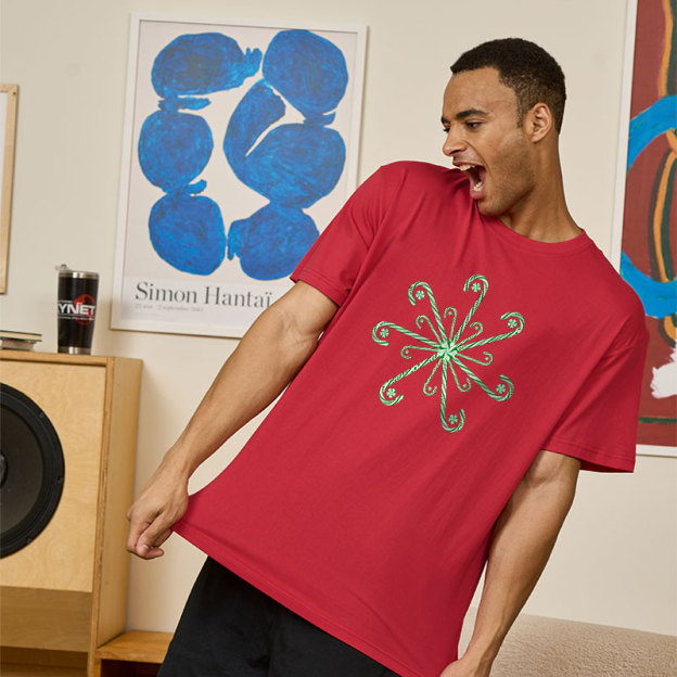 Christmas Candy Candy Cane Geek T-Shirt