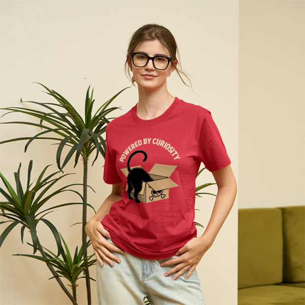 Powered By Curiosity Geek T-Shirt