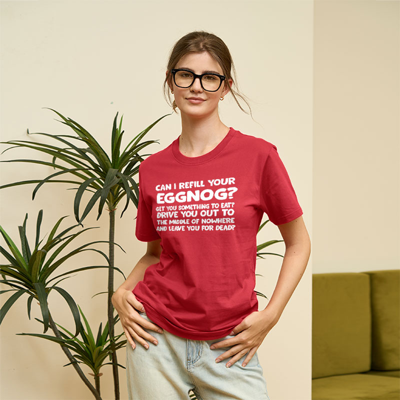 Can I Refill Your Eggnog Geek T-Shirt