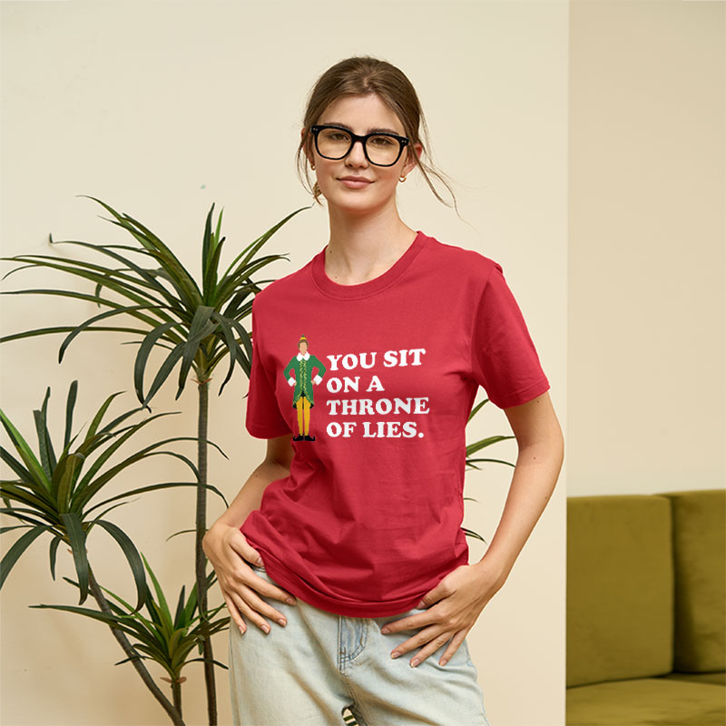 You sit On A Throne Of Lies Geek T-Shirt
