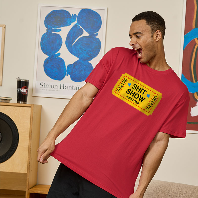 Shit Show Ticket Vinyl Geek T-Shirt