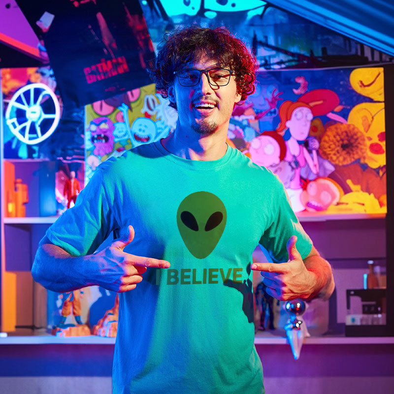 I Believe Alien Geek T-Shirt
