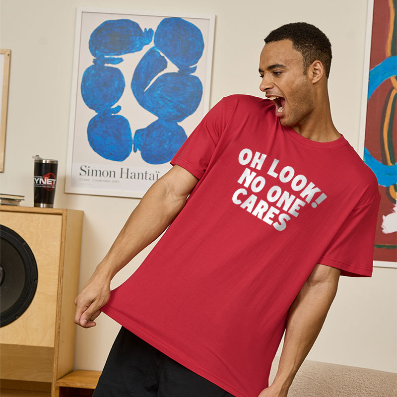 Look No One Cares Geek T-Shirt