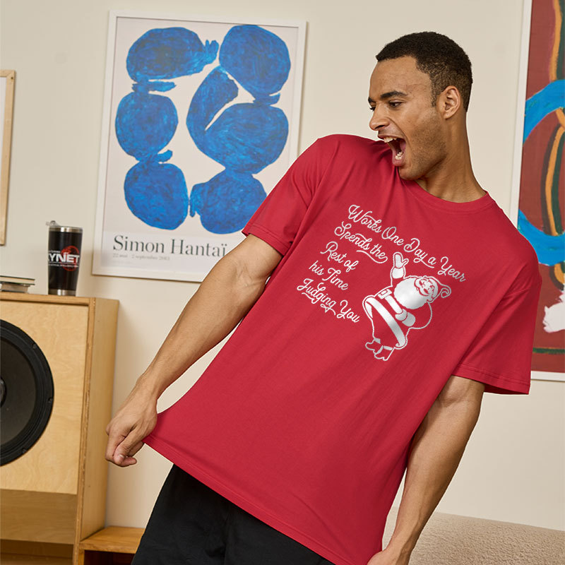 Spends His Time Judging You Geek T-Shirt