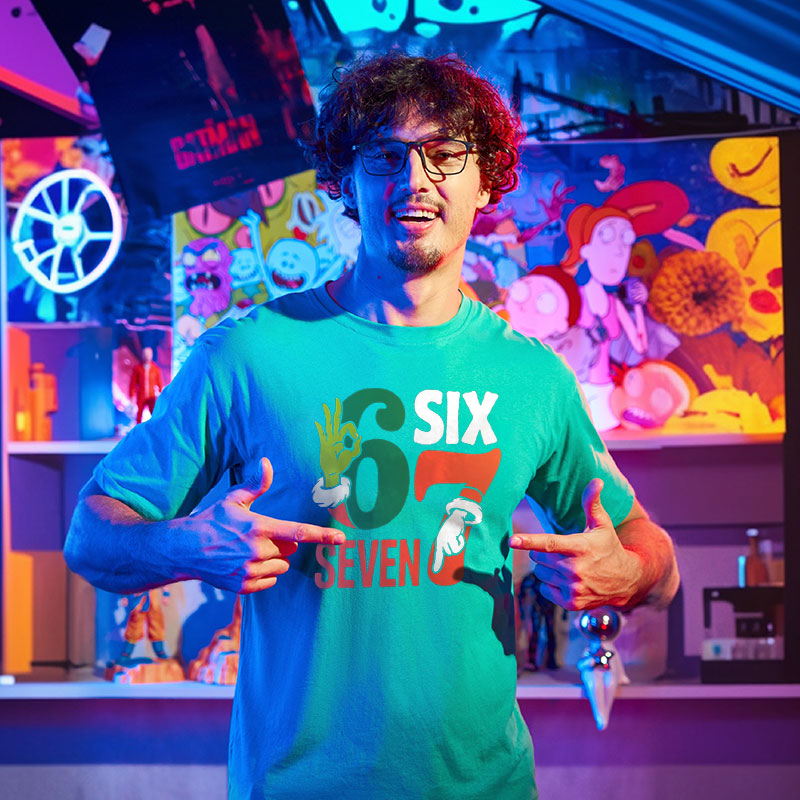 Funny 67 Meme Geek T-Shirt