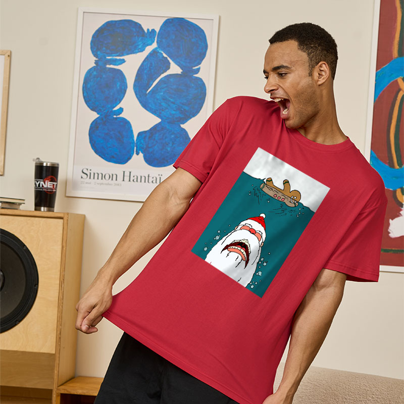 Santa Shark Geek T-Shirt