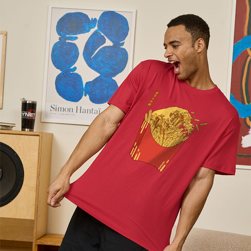 Fries Tsunami Geek T-Shirt