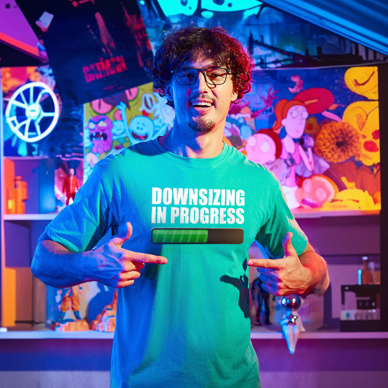 Downsizing In Progress Geek T-Shirt