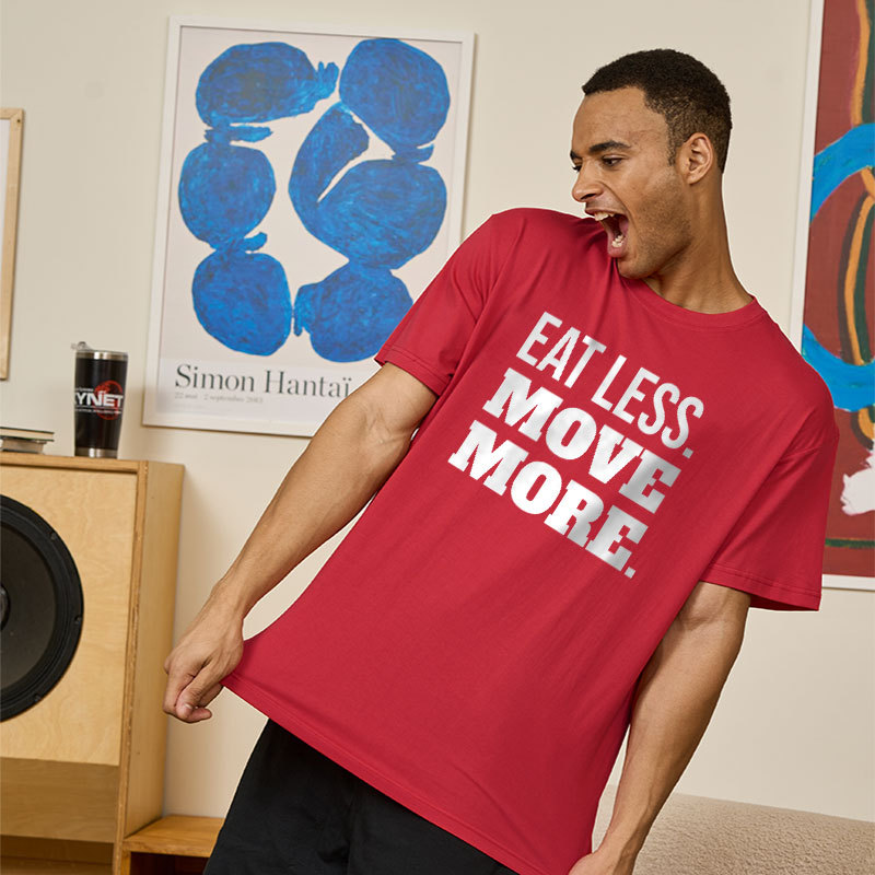 Eat Less Move More Geek T-Shirt