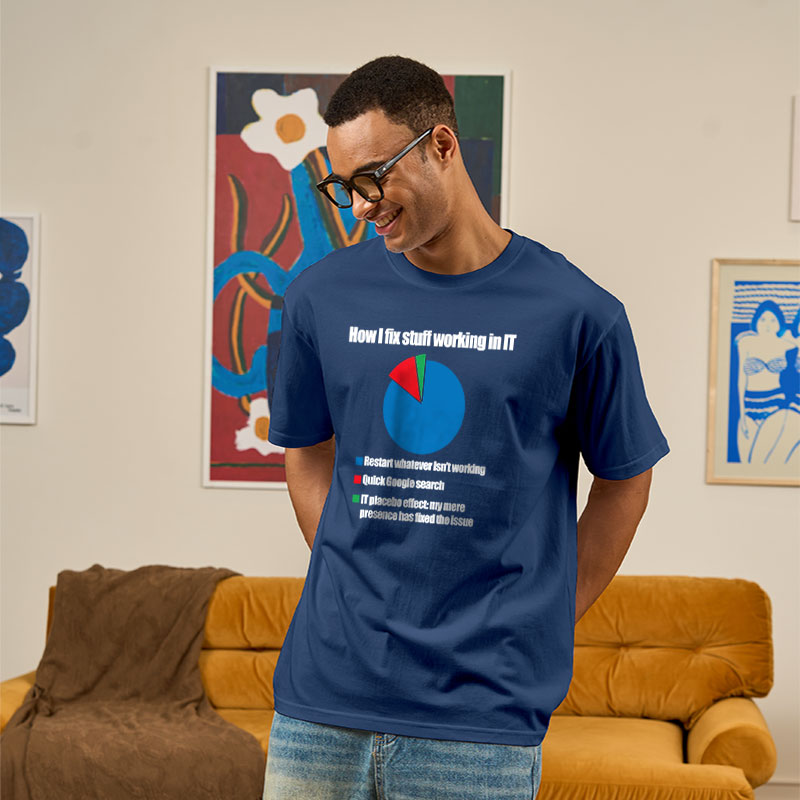 IT Tech Support Technology PI Chart Geek T-Shirt