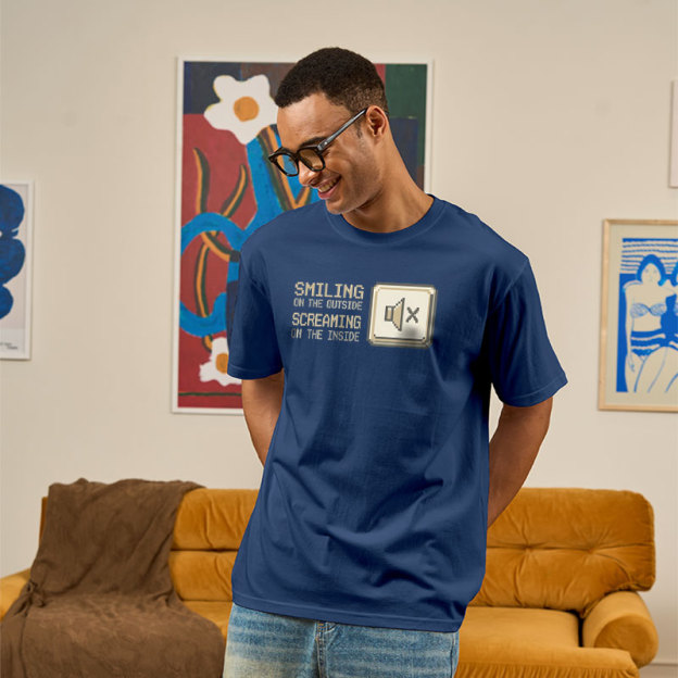 Smiling On The Outside Geek T-Shirt