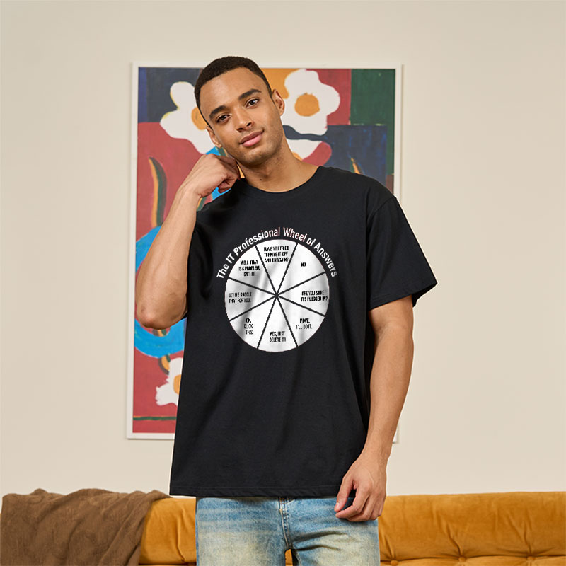 The IT Answer Wheel Geek T-Shirt