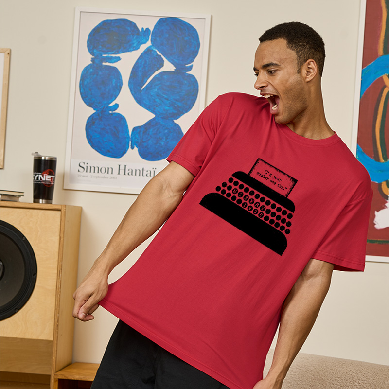 Number One Fan Retro Typewriter Geek T-Shirt