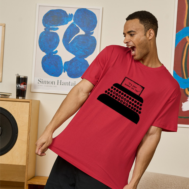 Number One Fan Retro Typewriter Geek T-Shirt