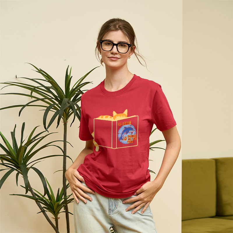 Cat Thanks For The Fish Geek T-Shirt