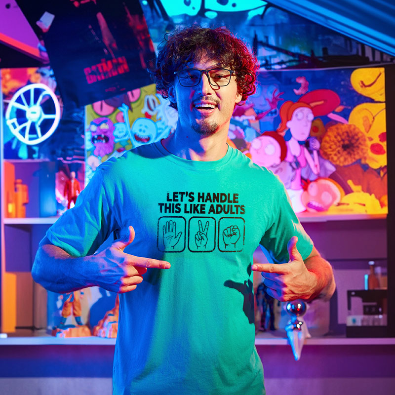 Let’s Handle This Like Adults Geek T-Shirt