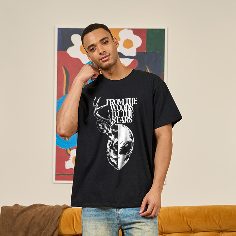 From The Woods To The Stars Geek T-Shirt