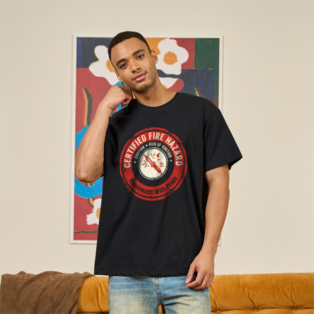 Certified Fire Hazard Geek T-Shirt