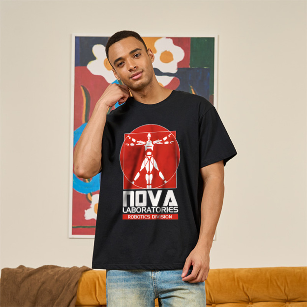Industrial Synthetic Form Badge Geek T-Shirt