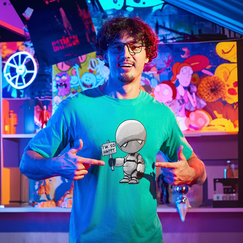 I'm So Happy Geek T-Shirt