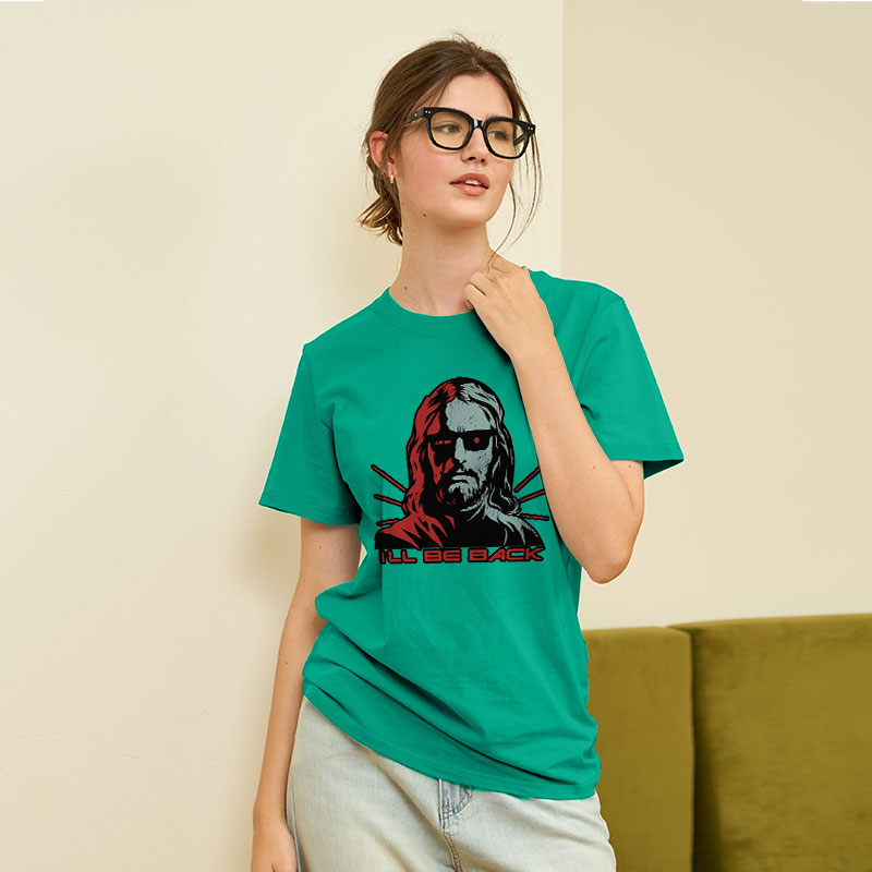 Jesus Terminator I'll Be Back Geek T-Shirt