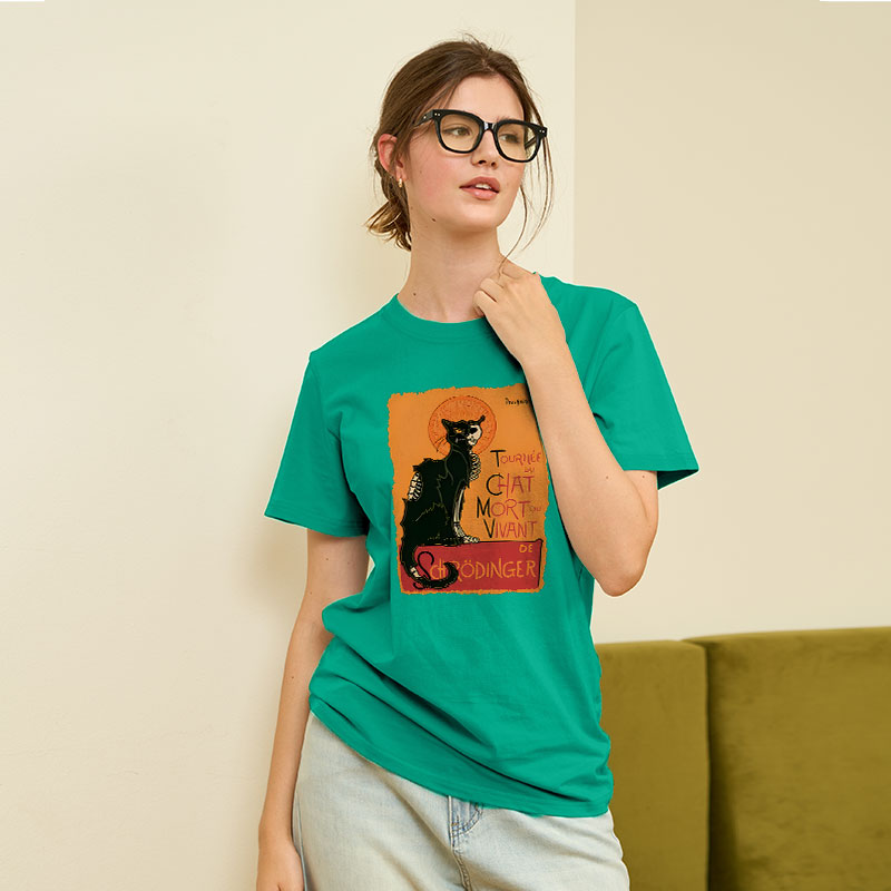 Le Chat Noir De Schr?dinger Geek T-Shirt