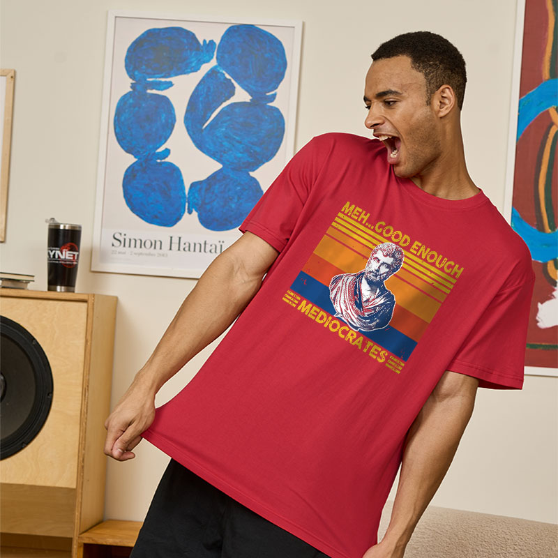 Meh Good Enough Mediocrates Geek T-Shirt