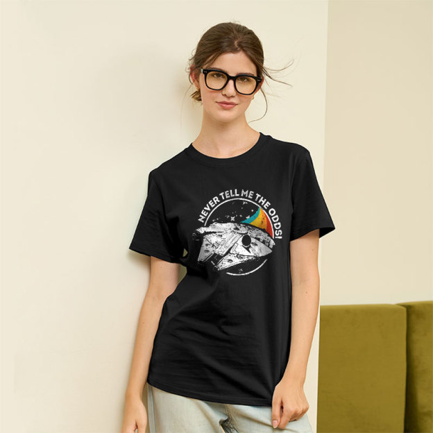 Never Tell Me the Retro Odds Geek T-Shirt