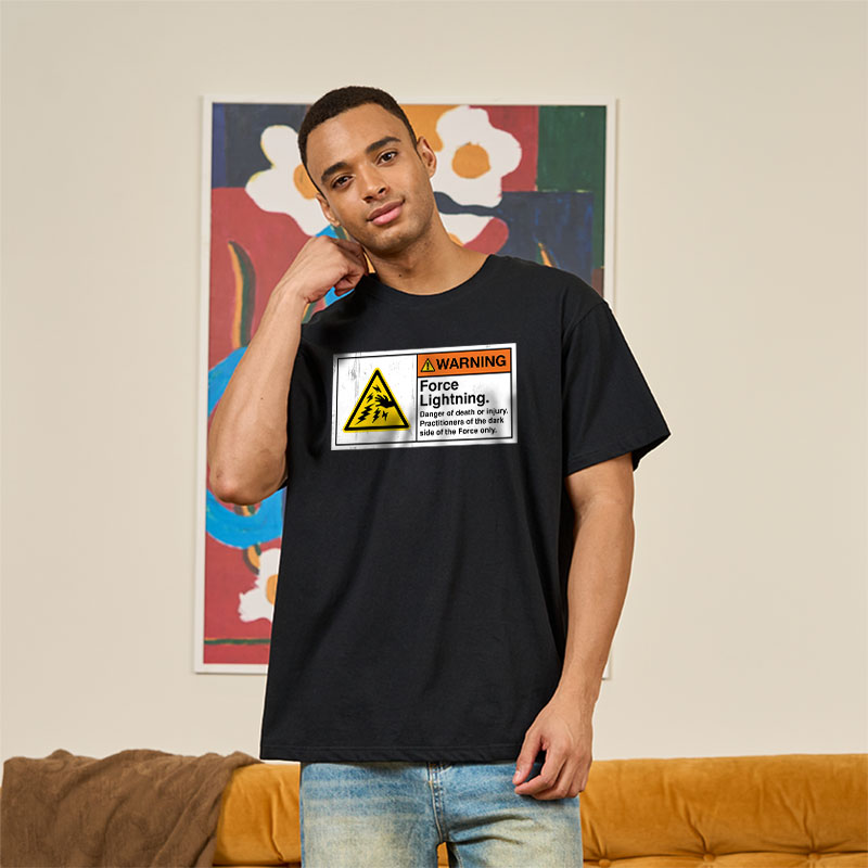 Warning Force Lightning Geek T-Shirt