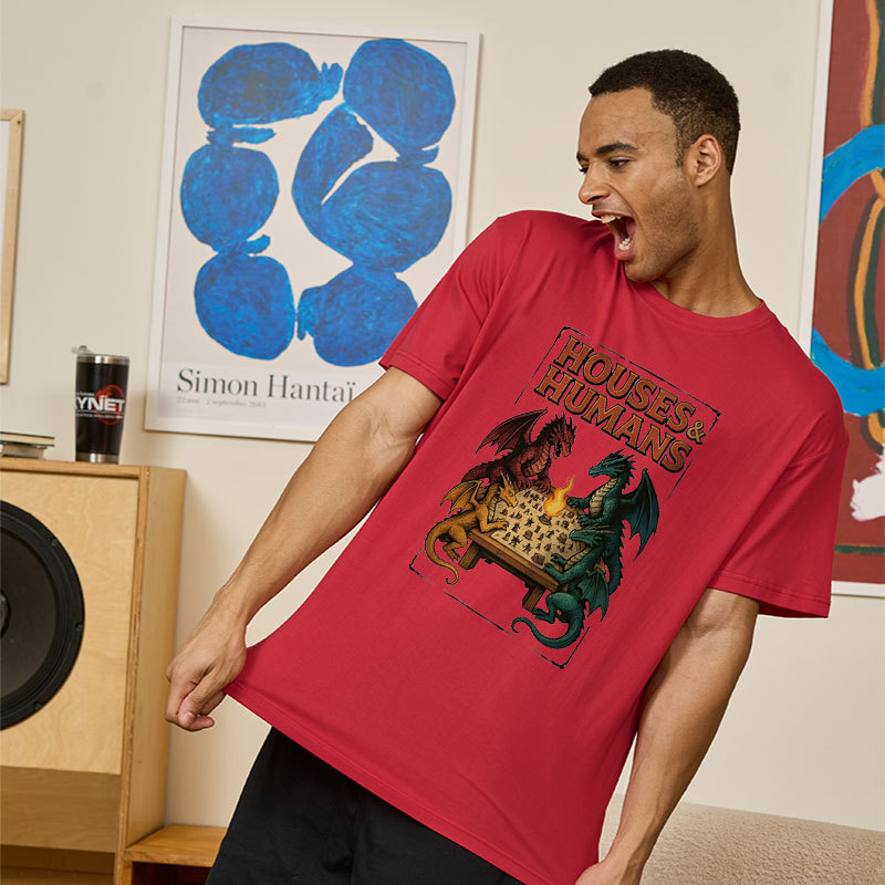 Houses Humans Game Versus Geek T-Shirt