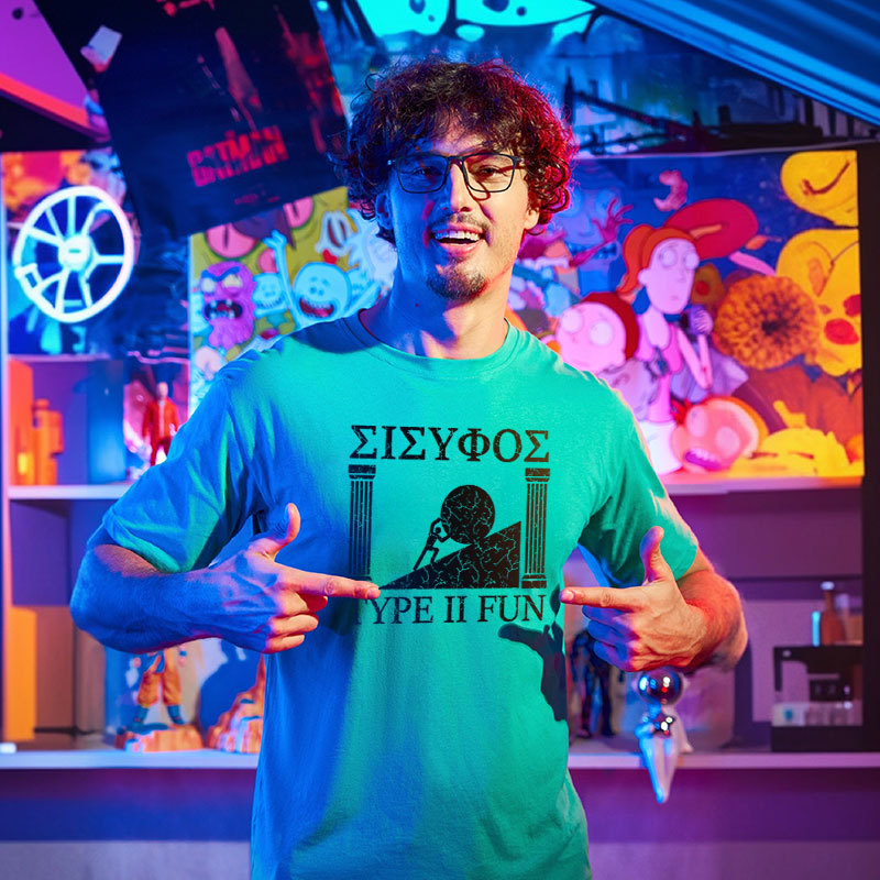Sisyphus Type II Fun Geek T-Shirt