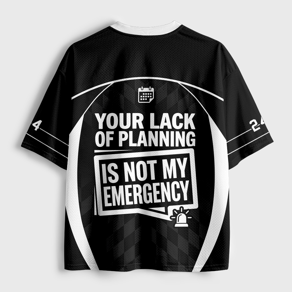 Not My Emergency Geek Mesh Jersey