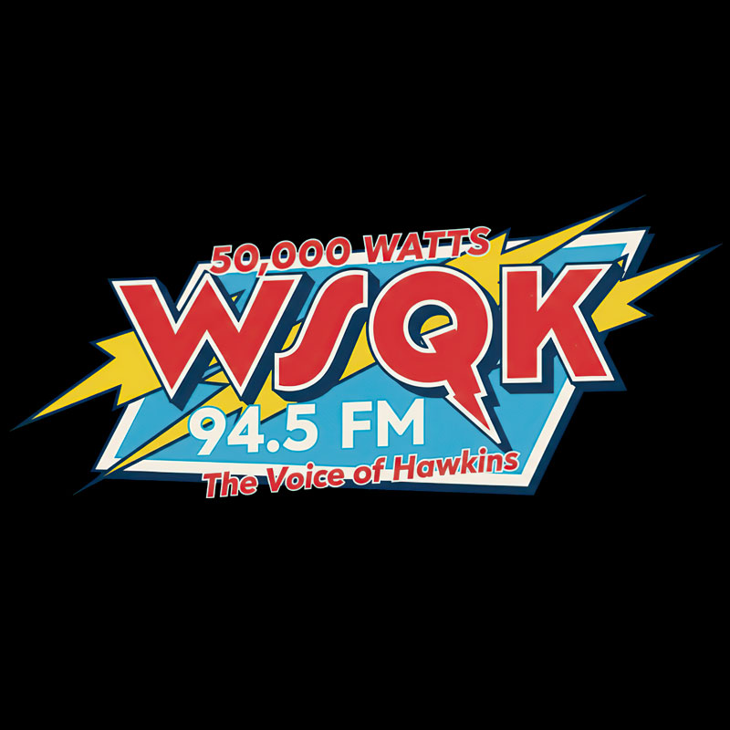 WSQK The Voice of Hawkins Geek T-Shirt