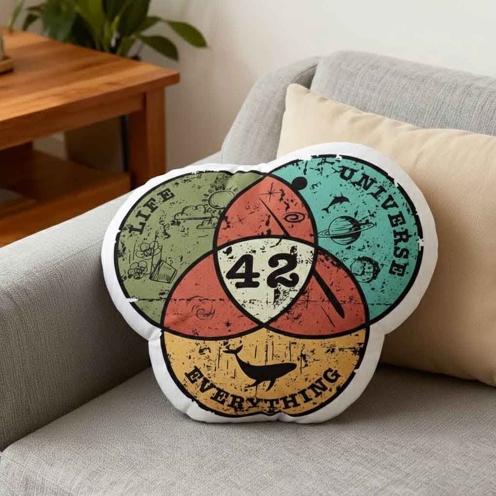 Life, the Universe & Everything Geek Pillow