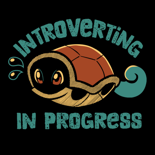 Introverting in Progress Turtle Geek T-Shirt