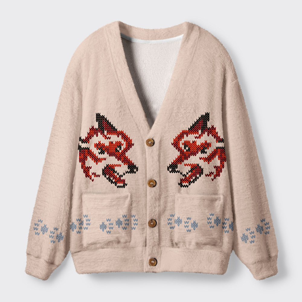 Geeksoutfit Fox Cardigan (Space Rescue Mission) Geek Cardigan Sweater for Sale