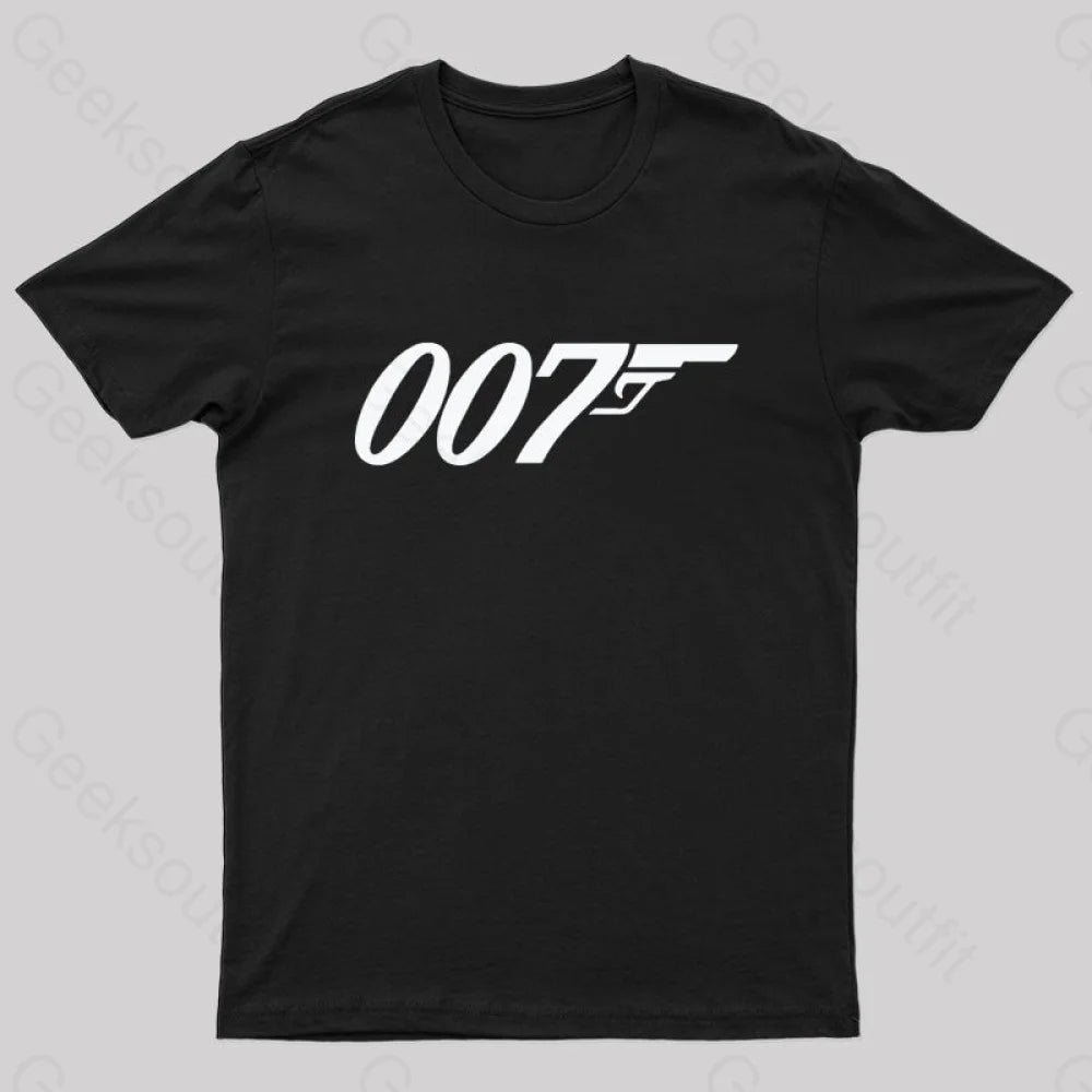 007 Geek T-Shirt Black / S