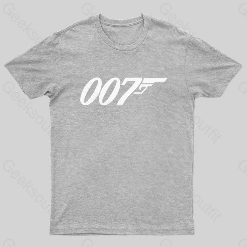 007 Geek T-Shirt Grey / S