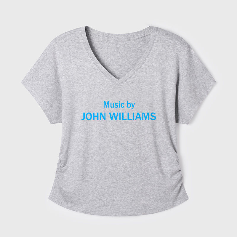 Music by John Williams Geek Dolman Sleeve V-Neck Shirt