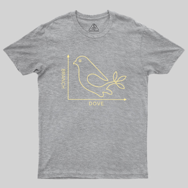 Dove Branch Coordinate Graph Geek T-Shirt