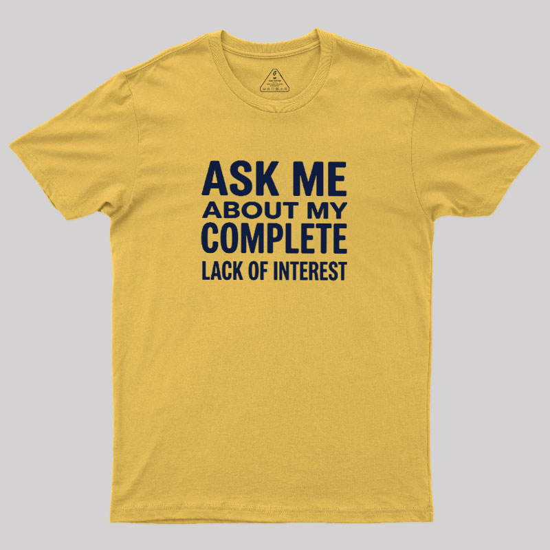 Interest Not Found Geek T-Shirt