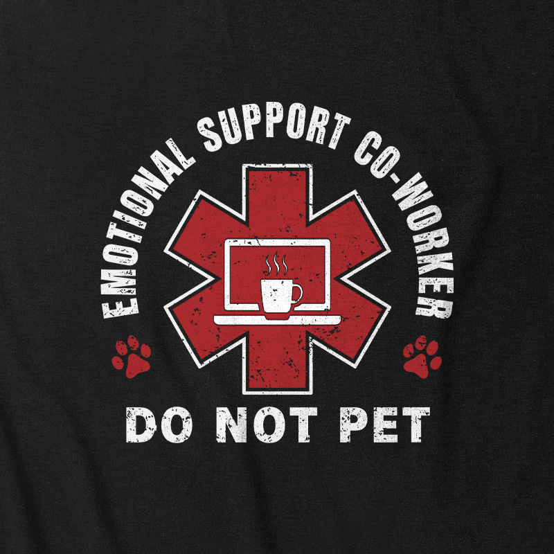 Emotional Support Co-worker Ultra Soft Heather Tank