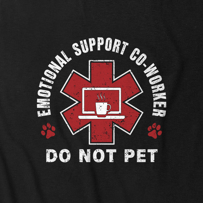 Emotional Support Co-worker Ultra Soft Heather Tank