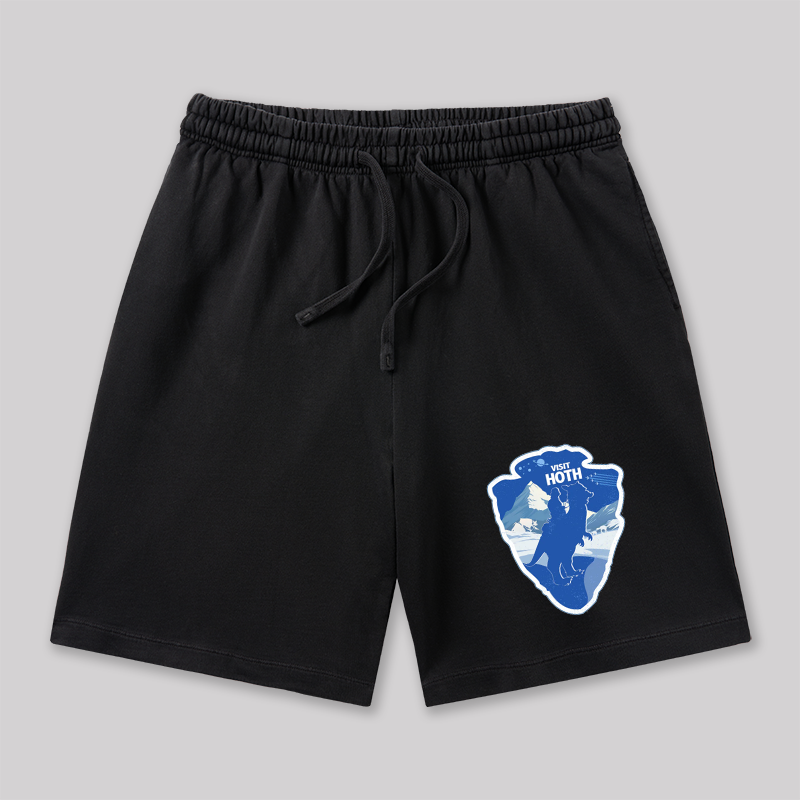 Visit Hoth Geeky Washed Shorts