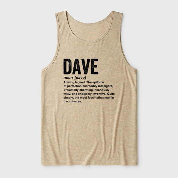 Dave Definition Ultra Soft Heather Tank