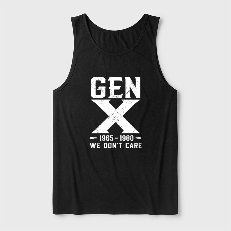 Gen X 1965-1980 We Don't Care Ultra Soft Heather Tank