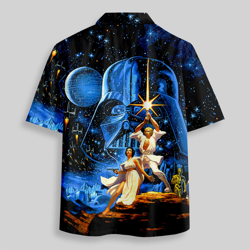 Space War Poster Button Up Pocket Shirt